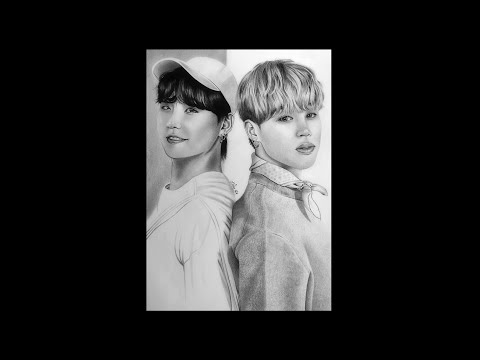 Jimin (지민) & Suga (슈가) ♥ BTS (방탄소년단) ♥ Speed Drawing ♥ K-Pop