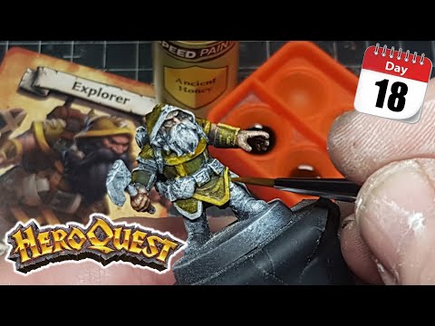 Speedpainting HeroQuest Explorer Miniatures like the Box ART!!!