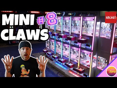 WE PLAYED EVERY MINI CLAW MACHINE! So Many Prize Wins at Round 1