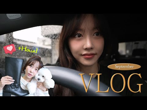 인플루언서의 삶이란.. VLOG +) 브랜드 행사 / 🛒가방&신발 하울..신상 부츠가 8마넌?!/ 생일파티