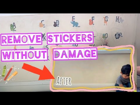 Removing Wall Stickers or Decal off the Wall | Cleaning Wall Hack