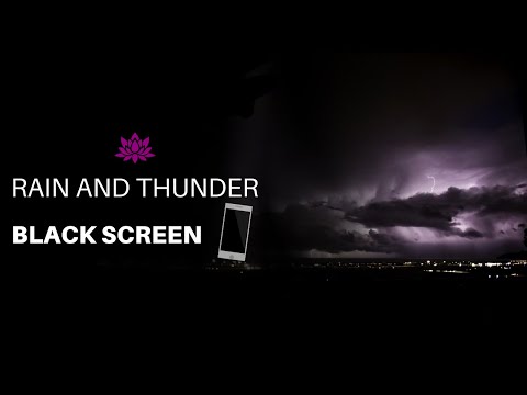 Rain and Thunder Sounds | Relaxing sound for Sleep, Study or Meditation | BLACK SCREEN | ASMR