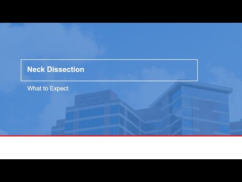 Neck dissection: What to expect