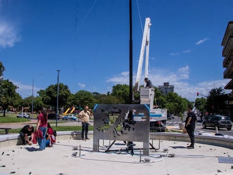 Comenzaron los preparativos para los festejos navideños y el encendido del árbol