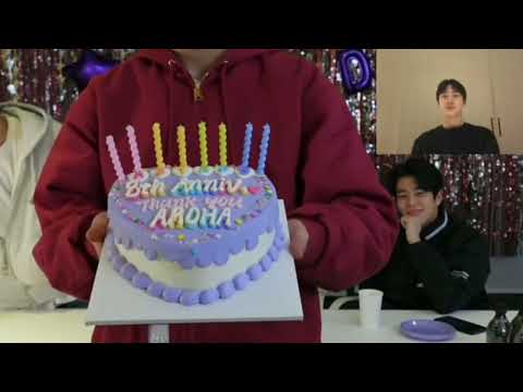 They probably teased Sanha for the cake😂 #ASTRO_debut_8th_anniversary