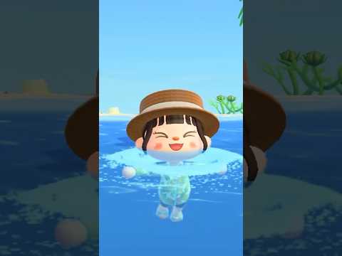 海に泳ぎに行った日🏝あつ森Vlog🌳#あつまれどうぶつの森 #あつ森 #animalcrossingnewhorizons #animalcrossing #acnh