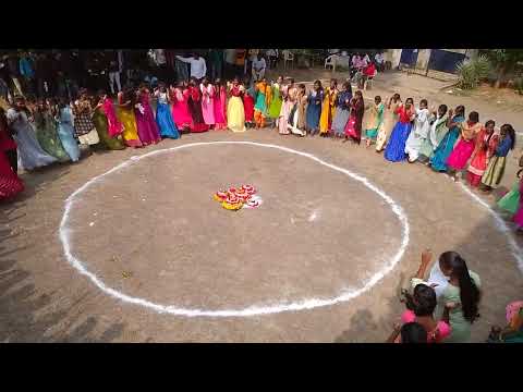 at our college bathukamma celebrations