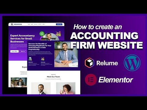 How to create an Accounting Firm Website Using WordPress, Elementor and Relume