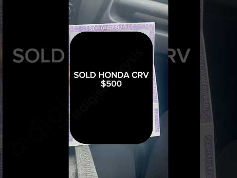 SOLD HONDA CRV #thingstodo #fyp #foryou #viral #viralvideo #viraltiktok #honda #crv #hondacrv