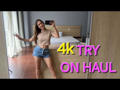 Transparent TOP Dry vs. Wet With holly | Try on Haul [4K]