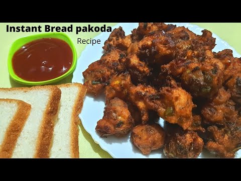 Bread pakoda recipe/Bread pakora recipe/Bread recipes/Instant recipes/snack recipes/pakoda recipe