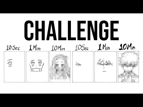 DESAFIO DE DESENHO/ DRAWING CHALLENGE - 10 sec | 1 min | 10 min