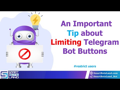 how to limit telegram bot buttons?