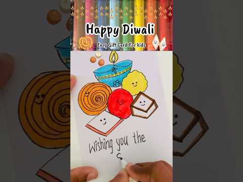 🪔Happy Diwali🪔 || ✨Wish You All The Sweetest Diwali 😋🥰💥🧨|| Diwali Drawing For Kids - Gift Card