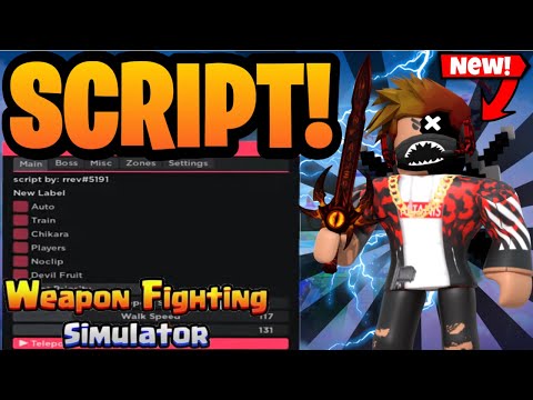 *UPDATE* NEW Weapon Fighting Simulator Script Hack Autofarm Free Gamepass *PASTEBIN 2022*