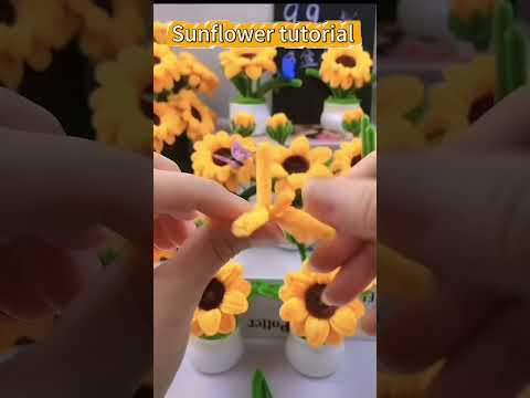 DIY pipe cleaner sunflower flower gift#diy #flowers #gift#craft #handmadegifts #diyfashion #hancraft