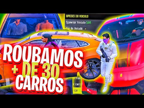 FIQUEI RICO PASSANDO LOCKPICK NOS CARROS DA FAVELA no GTA RP