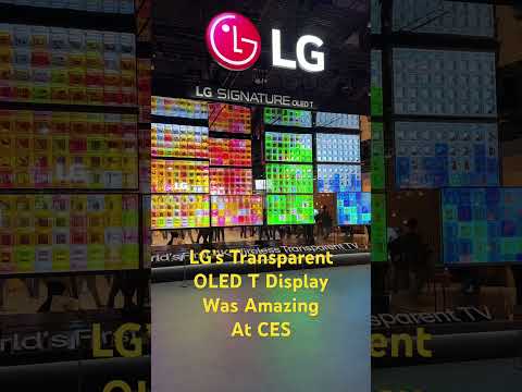 LG’s transparent tv display was pretty cool. #ces2024 #lgces2024