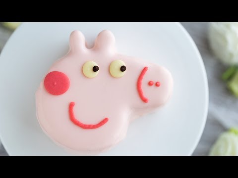 可以吃的佩奇来啦！佩奇草莓慕斯蛋糕 Peppa Pig Mousse Cake Recipe