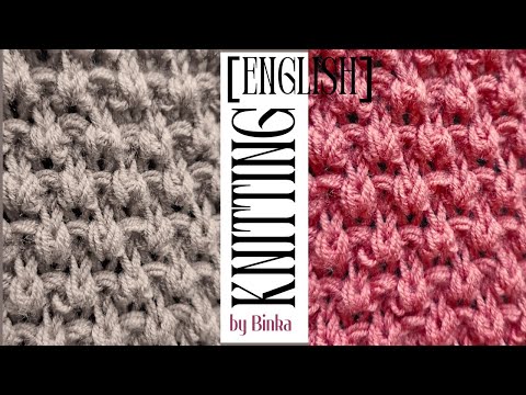 [English] An original model of a double-side relief knitting pattern. A trendy knitting pattern.