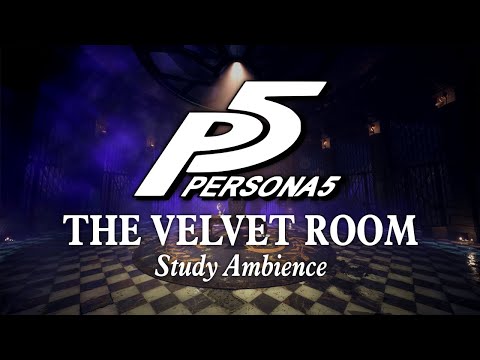 The Velvet Room | Study Ambience: Relaxing Persona Music & Library Sounds to Study, Relax, & Sleep