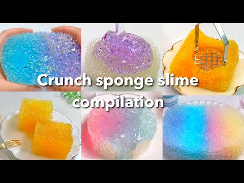 【ASMR】🧽低密度スポンジスライムまとめ🧽【音フェチ】Crunch sponge slime compilation