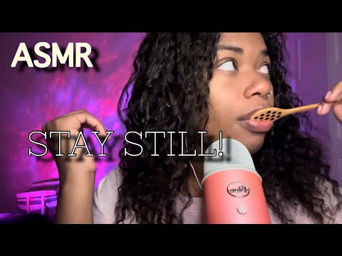 ASMR🎙️ | Can I eat 🍽️ your face with a wooden spoon?🪵😋