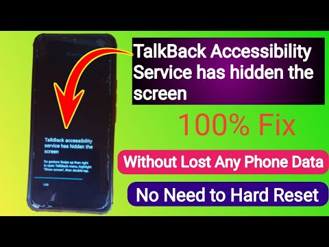 How to Fix TalkBack Accessibility Service Hiding Screen Issue on Android | TalkBack Off