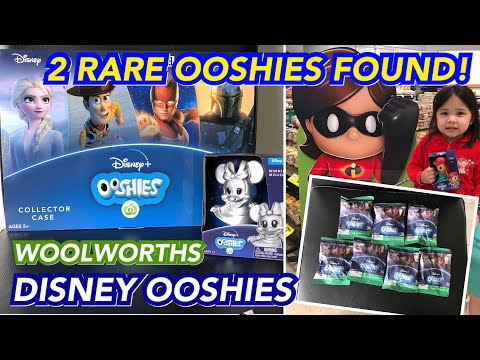 WE FOUND 2 RARE GLITTER WOOLWORTHS DISNEY OOSHIES!