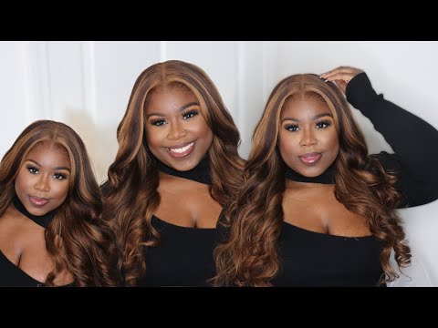 NO WORK NEEDED | Quick and Easy Glueless Highlight Brown Lace Wig