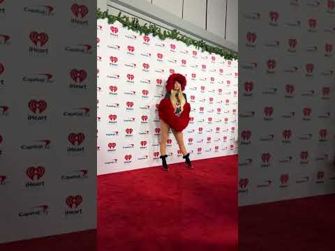 Meghan Trainor walks the red carpet at the 2024 iHeartRadio Jingle Ball.#meghantrainor