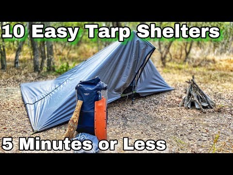 10 Easy Tarp Shelters for Survival