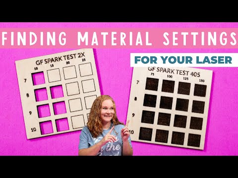 Finding the Best Laser Material Settings with Test Grids