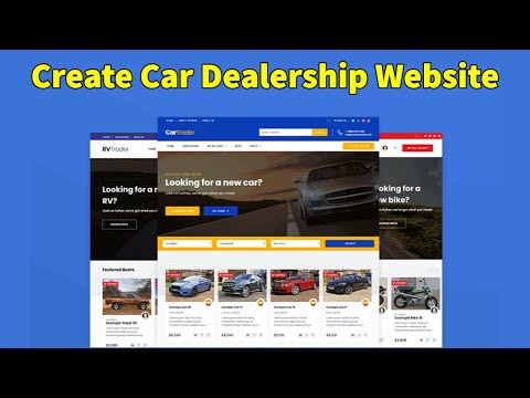 How to Make a Car Dealership Website | Car Listing Website Using WordPress