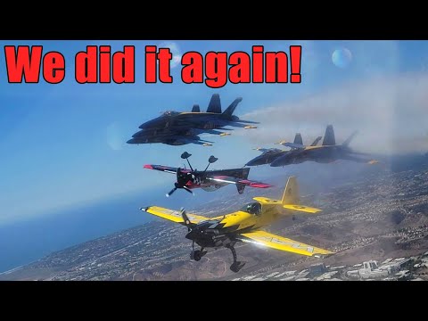 We did it again! Flying with the Blue Angels Full Delta + @mikegoulian & @inverted5150