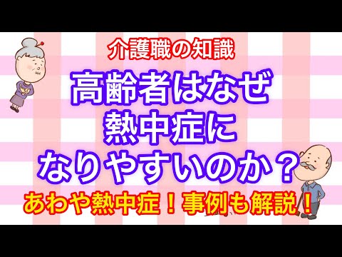 介護職の知識　高齢者はなぜ熱中症になりやすいのか？理由があるんです！予防法も解説No65