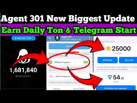 Agent 301 New Update: Earn TON and STAR Daily Agent 301 Affiliate | Listing Date & Price Prediction