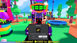 Pls donate roblox live🔴 GIVEAWAY