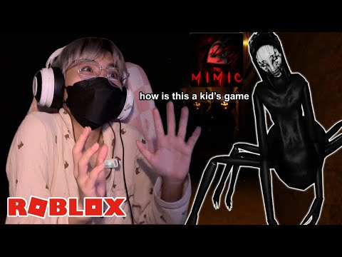 Playing ROBLOX HORROR GAMES at 3AM (very brave) | THE MIMIC