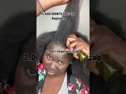 4 Hair Growth Tips for Beginners: 4C Natural Hair Care Tips #roadto1k #shorts #shortvideo