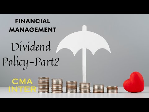 Dividend Policy Part 2 | CMA inter| FM Crash| CMA Ramees Karatt|