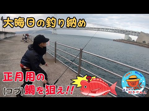 【アジュール舞子】大晦日に新年用の(コブ)鯛をGETせよ!!【釣り】