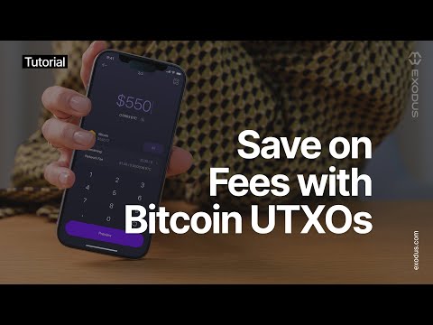 How can I consolidate Bitcoin UTXOs to reduce transaction fees? / Exodus Tutorial