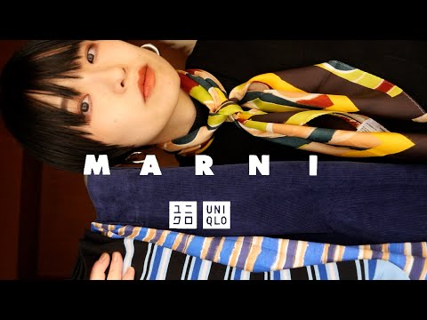 【MARNI /ユニクロ 】💙今年の冬は派手アイテムも取り入れよ❤️