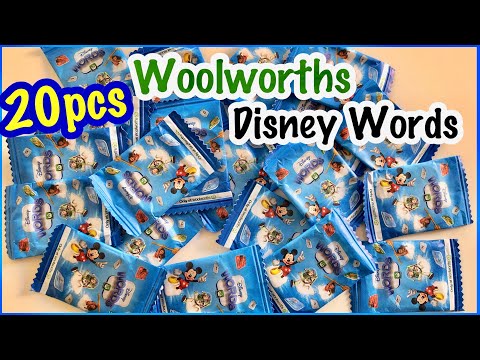 OPENING 20 BLIND BAGS OF WOOLWORTHS DISNEY WORDS