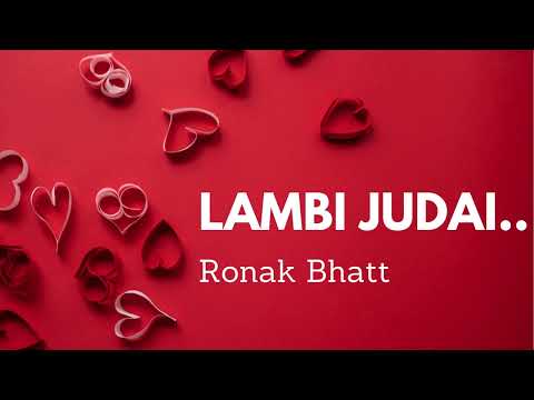 Lambi Judaai | Reshma | Atif aslam | Cover | Ronak Bhatt | #ronakbhattrz​