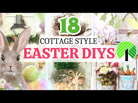 DOLLAR TREE EASTER DIYS USING DOLLAR TREE STICK ON TILES