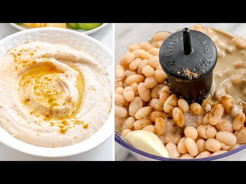 White Bean Hummus - Packed with Fiber + Protein