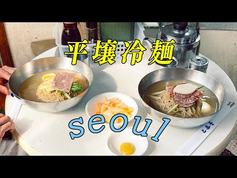 SEOUL VLOG❤️‍🔥平壌冷麺 을밀대🍜 ｜ホンデ ホテルで起きたこと🏨｜合井カフェ☕️｜食いしん坊日韓カップル먹방👀