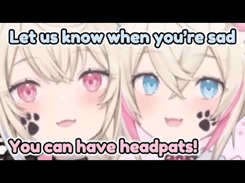 Fluffy and fuzzy headpats! [hololive / fuwamoco]